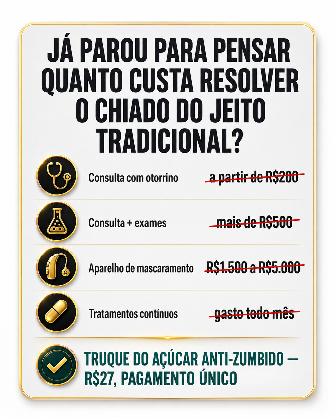 Comparativo de custos